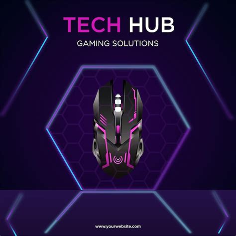 Premium Vector Banner Design Of Tech Hub Gaming Solutions Template