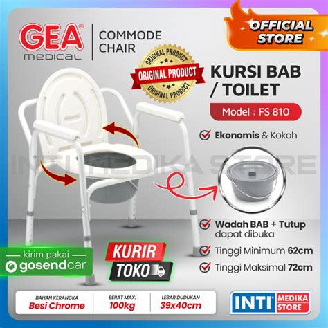 Jual Gea Toilet Portable Commode Fs Kursi Duduk Bab Comode