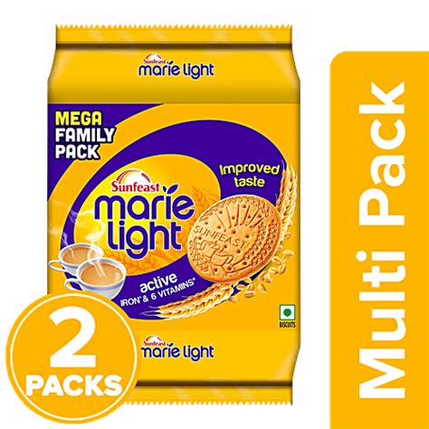 Buy Sunfeast Marie Light Active Biscuits With Iron Vitamins Tea