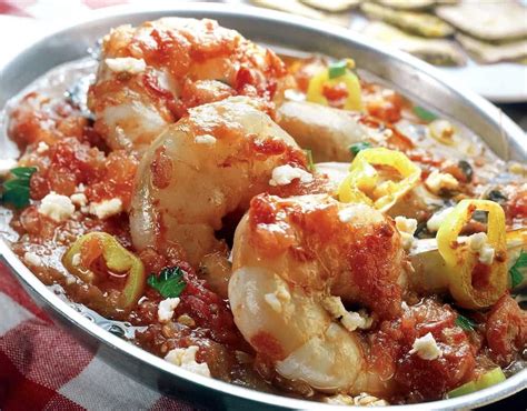 Greek Shrimp Saganaki Recipe With Feta Cheese Garides Saganaki My Greek Dish