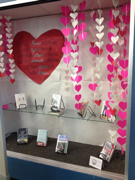 Even This Library Has Got Loved Up With This Easy Valentines Display Library Displays