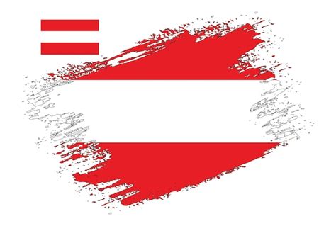 Premium Vector Brush Design Austria Flag Vector