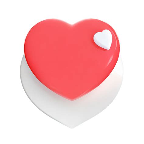 3D Social Media Notification Love Like Heart Icon 26552224 PNG