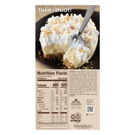 Marie Callender S Coconut Cream Mini Pies Frozen Dessert 7 500 OZ