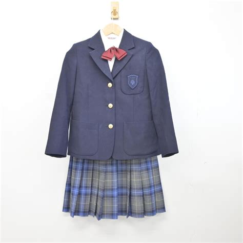 【中古】東京都 麹町学園女子中学校 女子制服 5点（ブレザー・シャツ・スカート）sf034665 中古制服通販パレイド