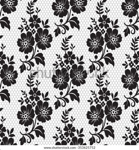 Seamless Lace Pattern Flower Vintage Vector Stock Vector Royalty Free