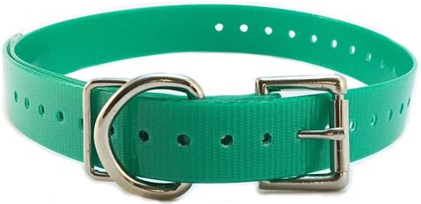 Sparky Pet Co High Flex Roller Buckle Solid Dog Collar Green