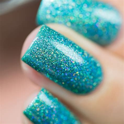 Beach House Aqua Blue Holographic Nail Polish By Ilnp Holographic