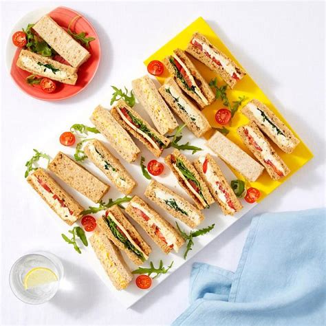 M&S 20 Vegetarian Finger Sandwich Platter | Ocado