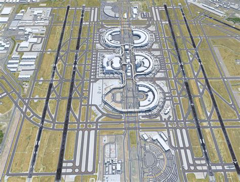 Dallas - Fort Worth Airport 3D Model by 3dstudio