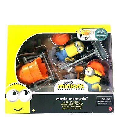 Minions The Rise Of Gru Movie Moments Mixed Up Minions Figures Set