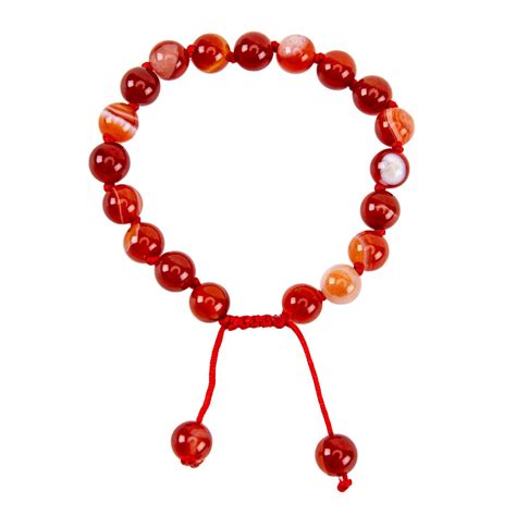 Adjustable Beaded Fire Agate Bracelet 2 Sizes Dharmacrafts