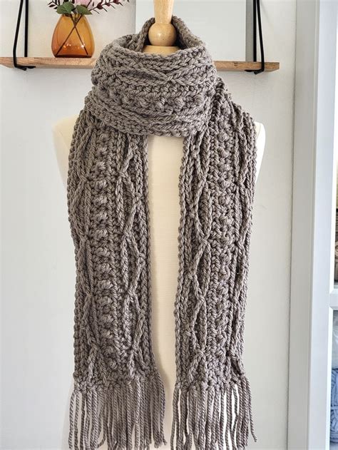 Easiest Crochet Cable Scarf Pattern Crochet Dreamz