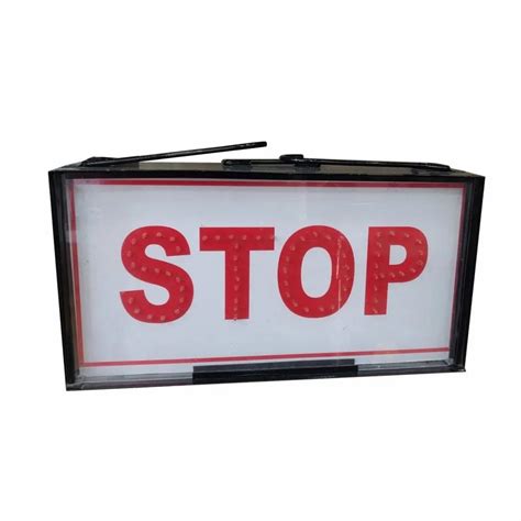 Rectangle Rectangular Led Stop Sign Board Operating Temperature