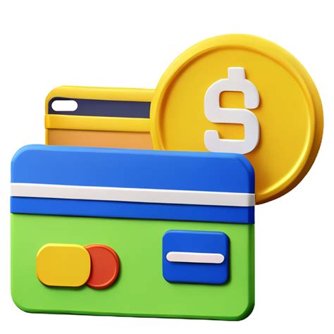 3d Credit Card Icon Of Cartoon Design Business Concet Bank Account