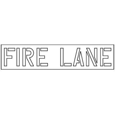 Fire Lane Stencil | Emedco