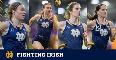 Notre Dame Women Dominate 4000m Dmr Notre Dame Fighting Irish