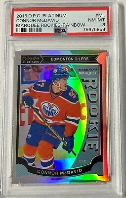 O Pee Chee Platinum Connor Mcdavid Marquee Rookie Rainbow