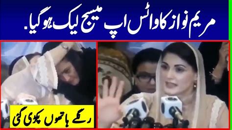 Maryam Nawaz Leaked Whatsapp Message Exposed Her Badly At Nab Hearing