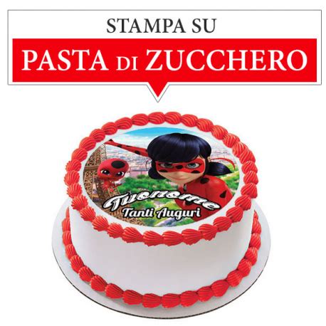 Cialda Personalizzata Miraculous Tonda Stampa Pasta Di Zucchero