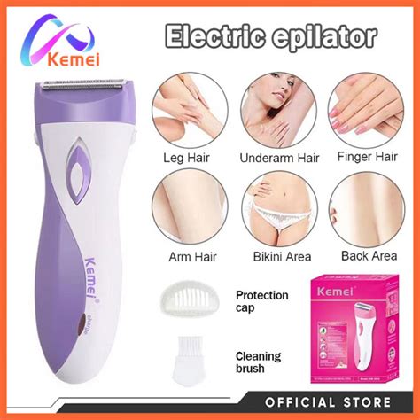 Yn Kemei Waterproof Electric Epilator Women Shaver Bikini Underarm Body