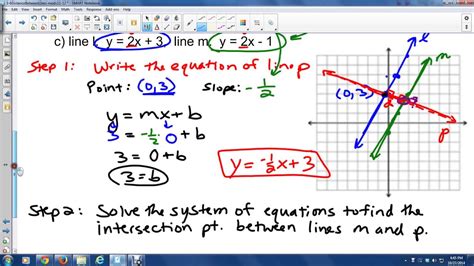 Finding Distance Between Parallel Lines Youtube