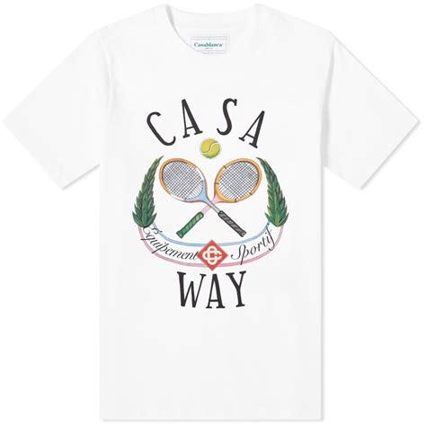 Casablanca Casaway Tennis Club T Shirt White End