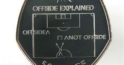 Olympic 50p Coins From The Royal Mint To Explain Footballs Offside