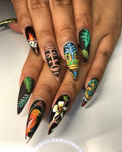 Tiki Room Nails By Nailsbybenjamin Nailsmagazine