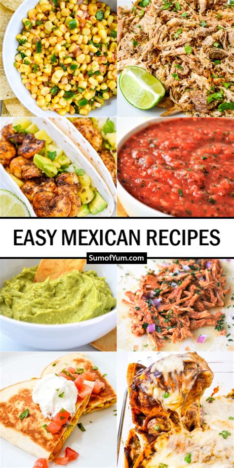 Easy Mexican Recipes - Sum of Yum