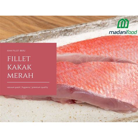 Jual ENJOY IKAN FILLET KAKAP MERAH RED SNAPPERS FISH PREMIUM 500 Gr