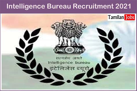 Intelligence Bureau Recruitment Out Apply For Deputy Central