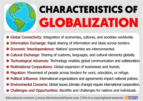 Characteristics Of Globalization