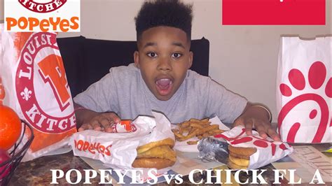 Popeyes Chicken Sandwich Vs Chick Fil A Chicken Sandwich Mukbang Which