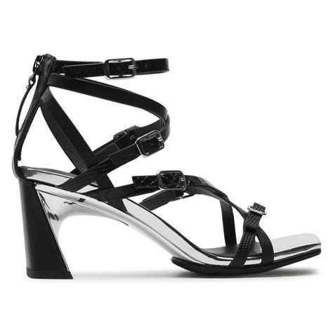 Sanda Y United Nude Molten Strappy Mid Black Eobuwie Pl