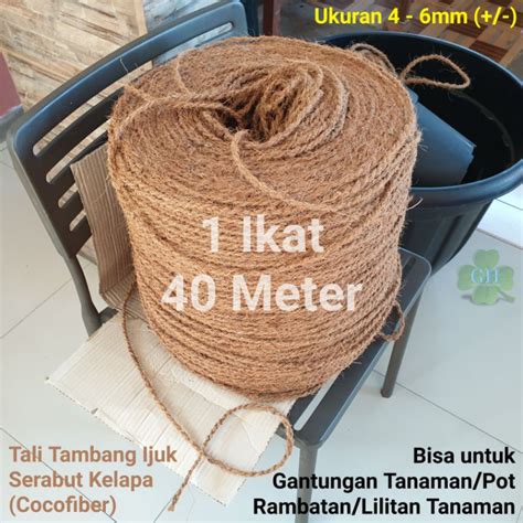 Jual Tali Tambang Ijuk Tanaman Serabut Sabut Kelapa Cocofiber Mm