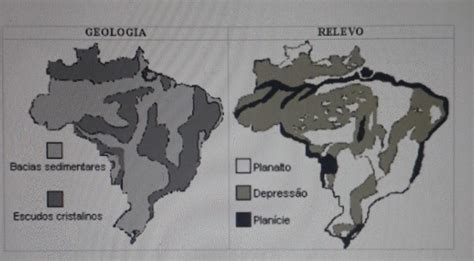 A Seguir S O Apresentados Os Mapas De Geologia E Relevo Do Brasil