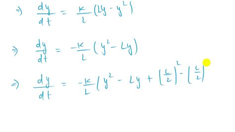 SOLVED:The logistic equation. Show that a solution y(t) of the logistic ...