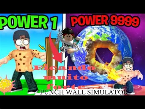 Punch Wall Simulator Jogando Pela Primeira Vez Roblox Ficando Muito