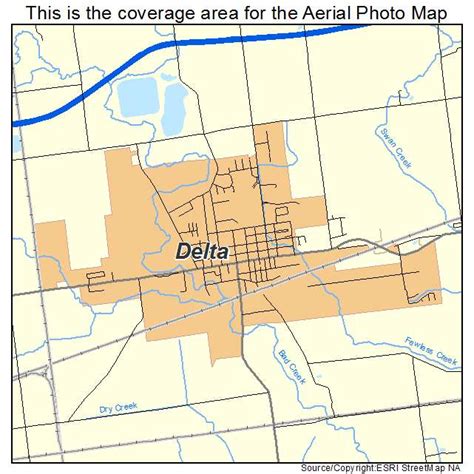 Aerial Photography Map of Delta, OH Ohio