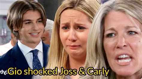 General Hospital Shocking Spoilers Gio Shocked Joss Carly Sonnys