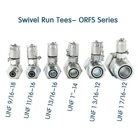 Orfs Pcs Hydraulic Swivel Run Tees Hydrulic Tee Connector Orfs Tester