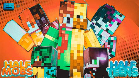 Half Mobs Half Teens By Eco Studios Minecraft Skin Pack Minecraft