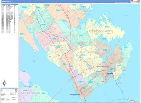 Maps of Hampton Virginia - marketmaps.com