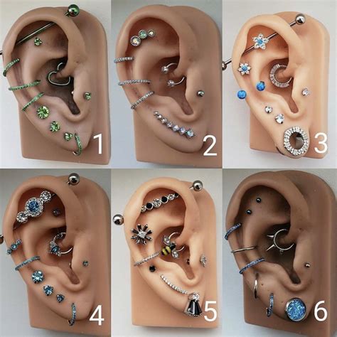 A Guide To All Types Of Ear Piercings Ear Piercings Chart Earings