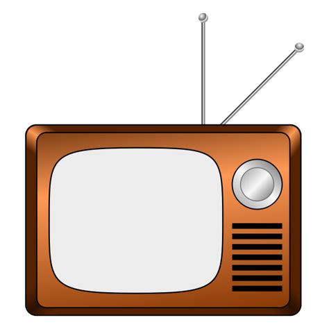 Vector drawing of wooden TV set | Free SVG