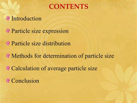 Particle size distribution and its methods | PPT