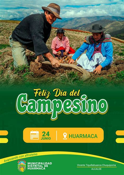 Feliz D A Del Campesino Huarmaquino Campa As Municipalidad