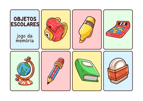 Jogo Da Mem Ria Objetos Escolares Educa Market