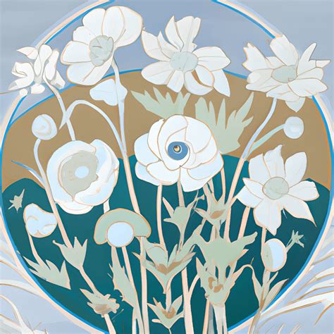 Hilma Af Klint Realism Flower Field Digital Graphic · Creative Fabrica